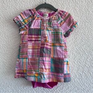 Hatley Baby Infant Patch Pink Dress With‎ Bodysuit Size 18-24 Months